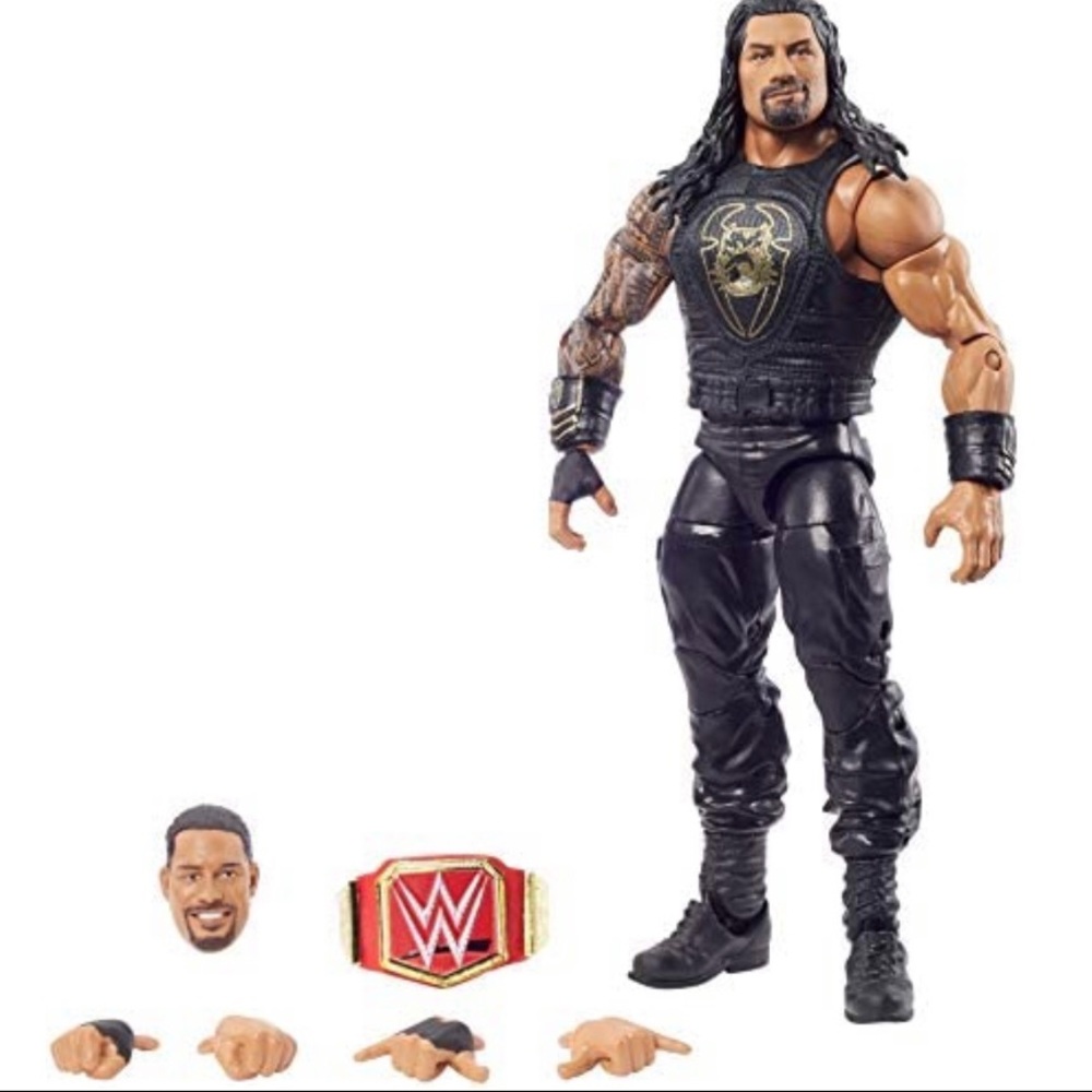 WWE Top Picks Elite Roman Reigns Action Figure with Universal Championship